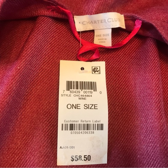 NWT Wine Poncho⭐️5/$25⭐️ - Picture 4 of 8